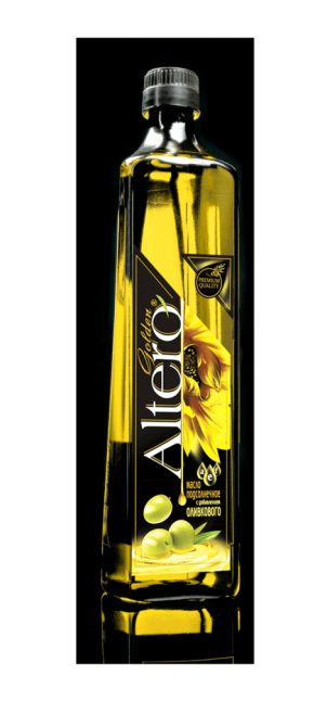 Масло растительное подсолнечное Altero Golden с добавлением оливкового масла, Альтеро Голден